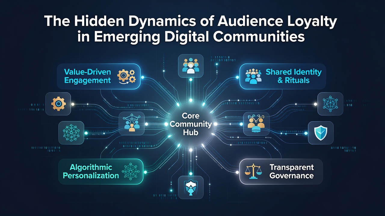 Chart depicting audience retention trends in digital communities over time
